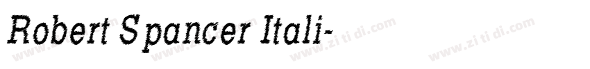 Robert Spancer Itali字体转换